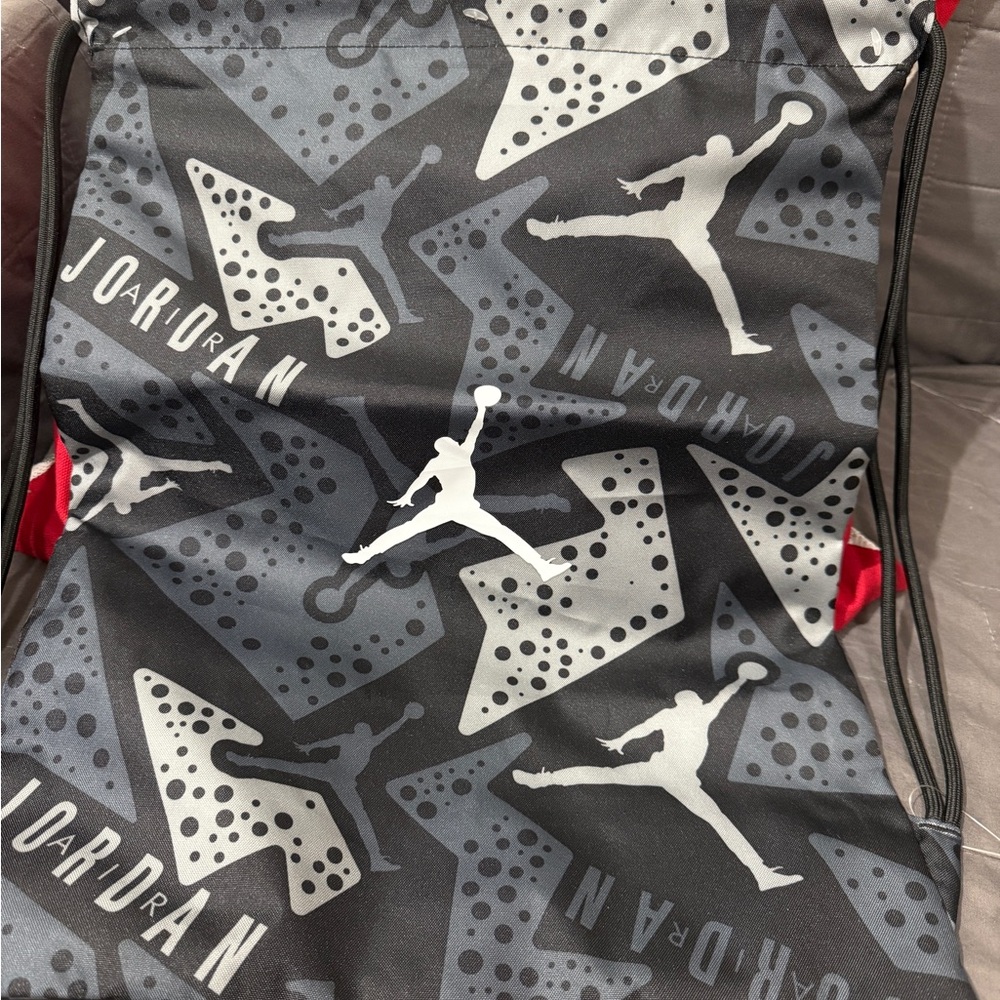 Jordan Black Drawstring Bag